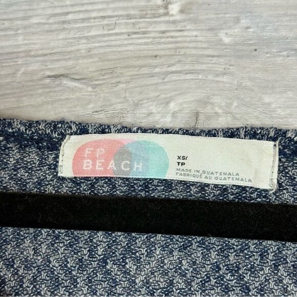 Free People Beach Blue Marled Sweater - Picture 2 of 4